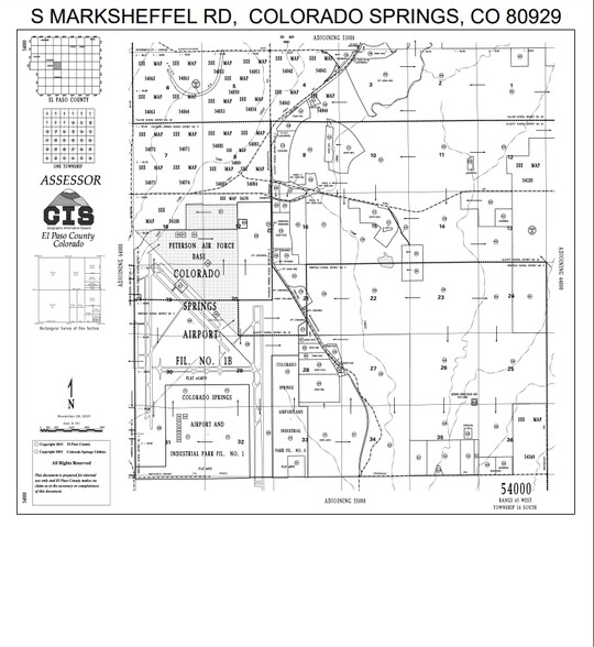 S Marksheffel Rd, Colorado Springs, CO for sale - Plat Map - Image 2 of 2