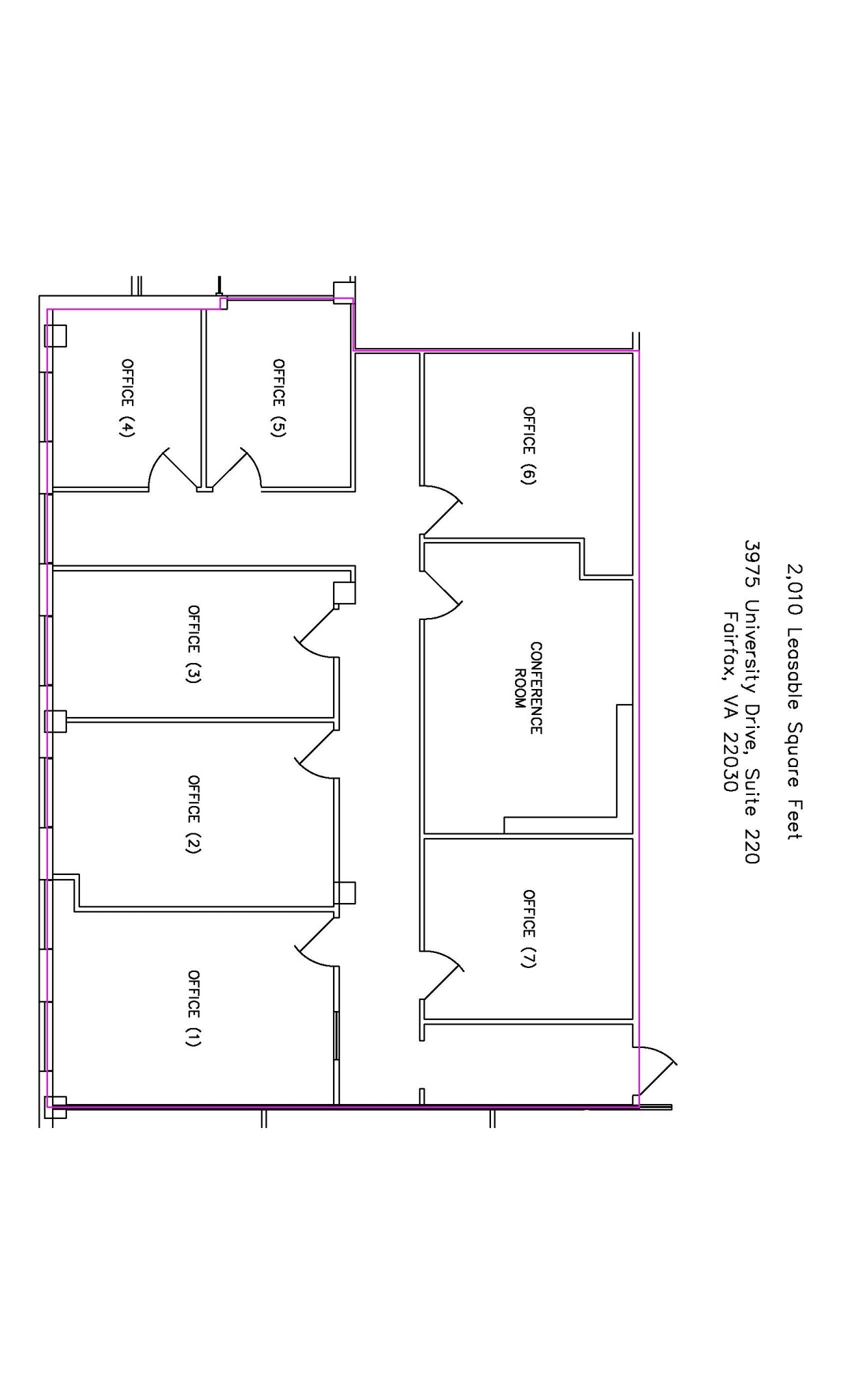 3975 University Dr, Fairfax, VA to rent Floor Plan- Image 1 of 1