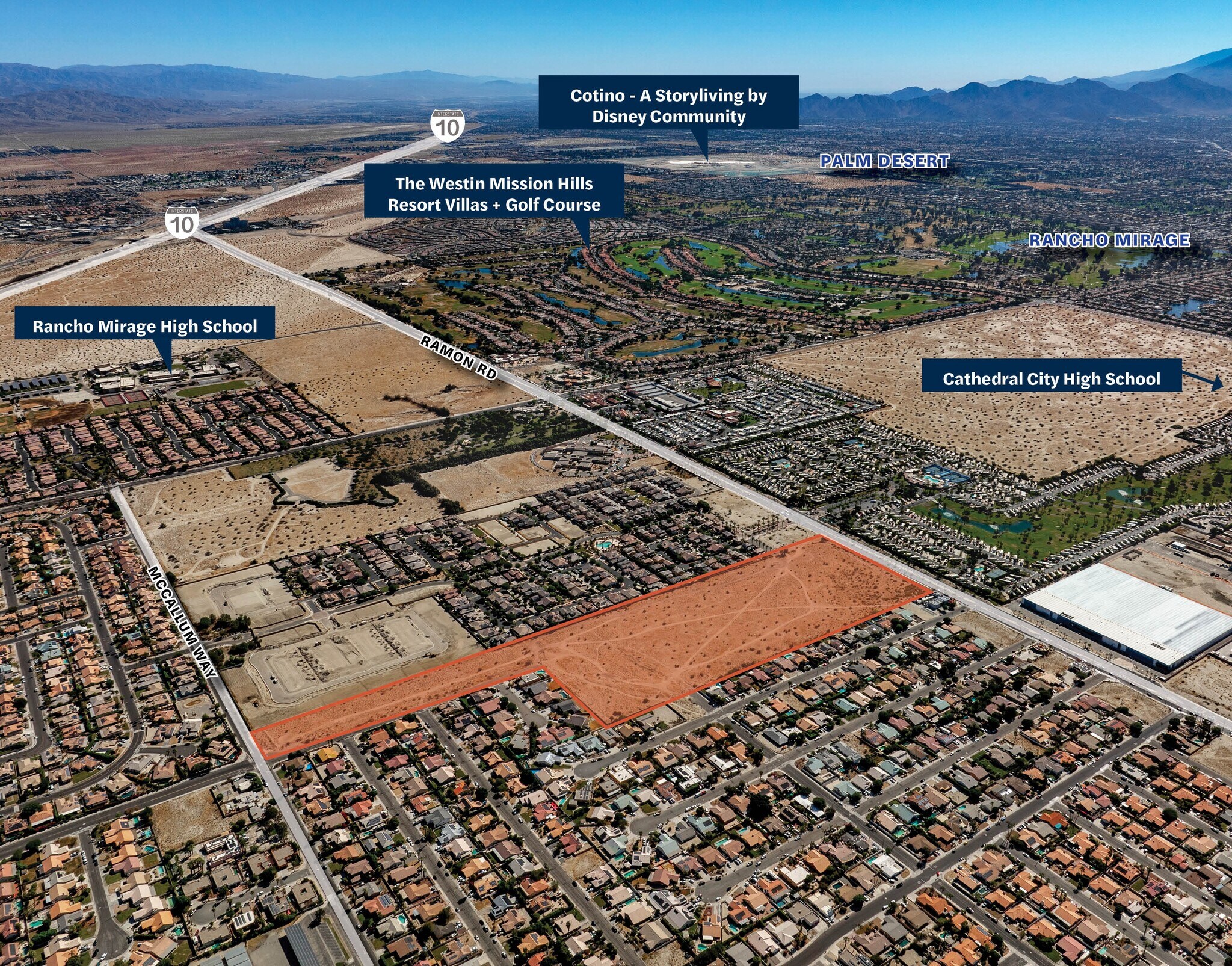 Ramon Rd, Cathedral City, CA for sale Aerial- Image 1 of 1
