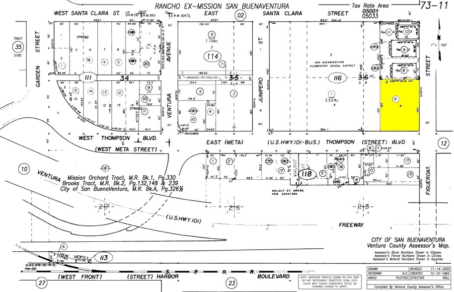 199 Figueroa St, Ventura, CA for rent - Plat Map - Image 3 of 3