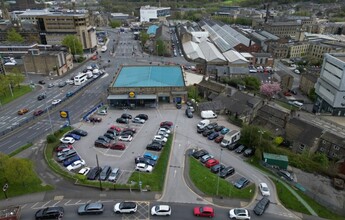 Castlegate, Huddersfield, WYK - aerial  map view - Image1