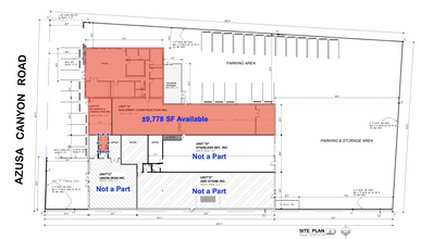 1211 N Azusa Canyon Rd, West Covina, CA for rent Site Plan- Image 2 of 8