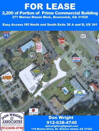 More details for 271 Warren Mason Blvd, Brunswick, GA - Retail for Rent