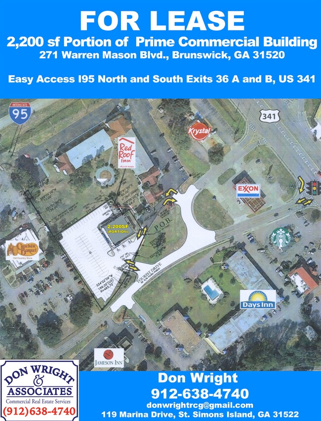 More details for 271 Warren Mason Blvd, Brunswick, GA - Retail to Rent