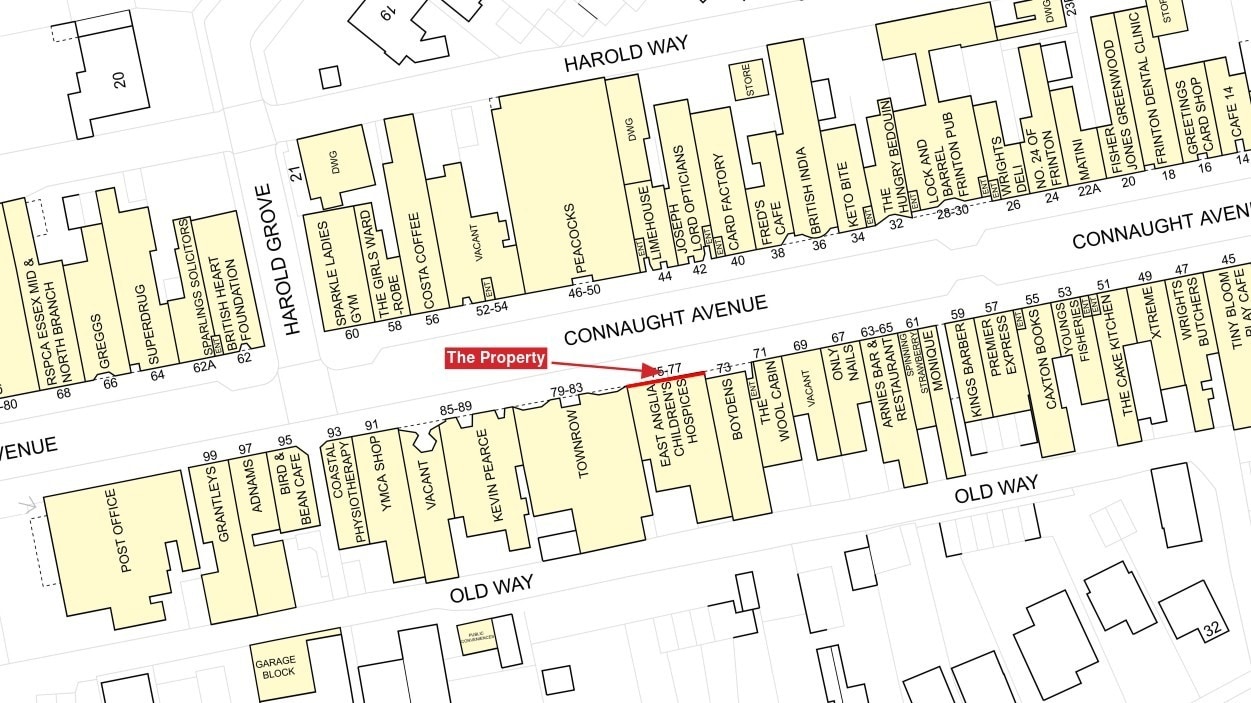 75-77 Connaught Av, Frinton On Sea for sale Plat Map- Image 1 of 7