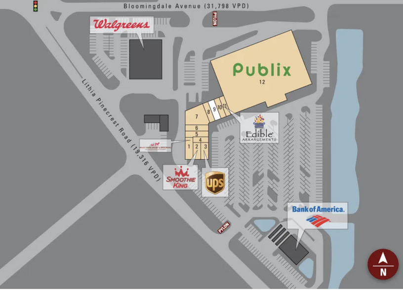 3467 Lithia Pinecrest Rd, Valrico, FL for sale - Site Plan - Image 2 of 4