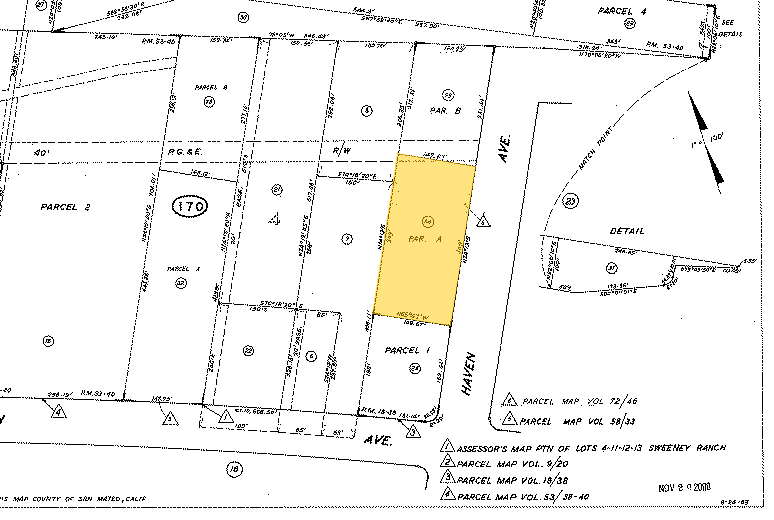 3715 Haven Ave, Menlo Park, CA for rent - Plat Map - Image 2 of 4