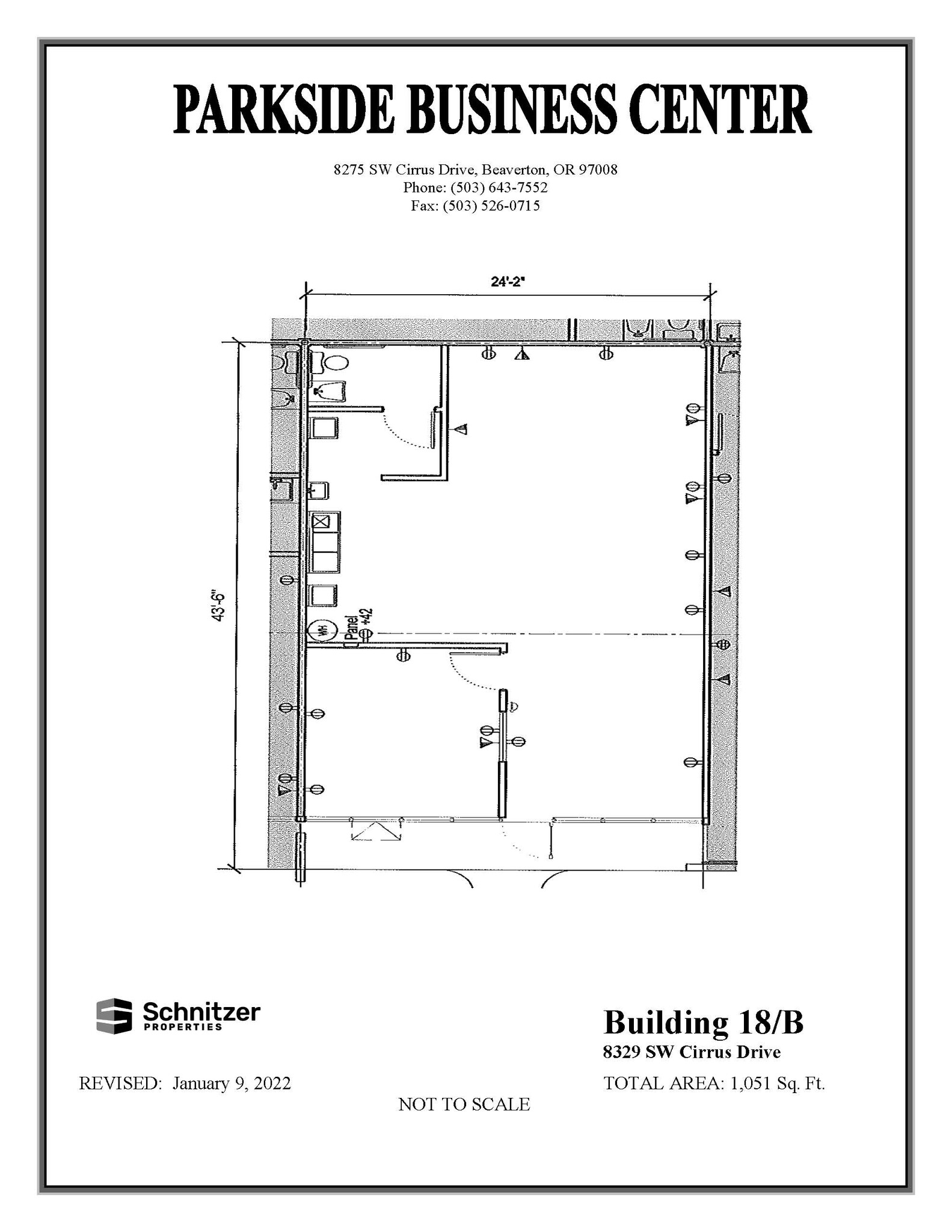 8362-8380 SW Nimbus Ave, Beaverton, OR for rent Floor Plan- Image 1 of 1