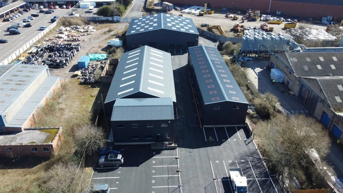 Unit C6 Rotherhill Business Park, Thorpe Rd, Melton Mowbray to rent Aerial- Image 1 of 16