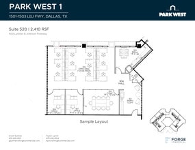 1501-1507 Lyndon B Johnson Fwy, Dallas, TX for rent Floor Plan- Image 1 of 3