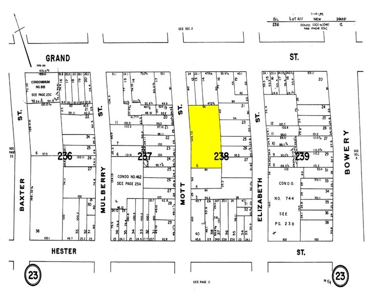 128-138 Mott St, New York, NY for sale - Plat Map - Image 2 of 82