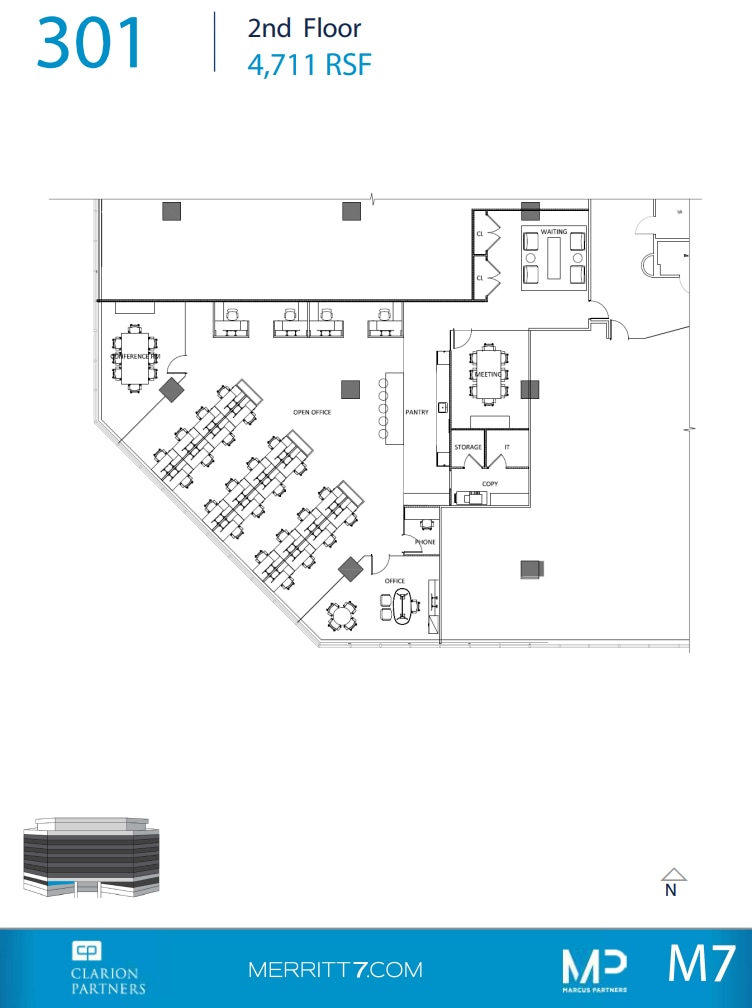 601 Merritt 7, Norwalk, CT to rent Floor Plan- Image 1 of 1