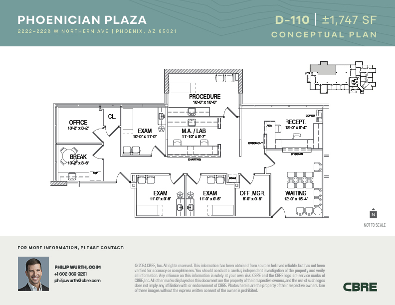 2222-2228 W Northern Ave, Phoenix, AZ for rent Floor Plan- Image 1 of 1