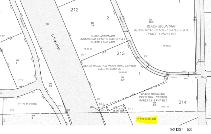 7705 Commercial Way, Henderson, NV for rent - Plat Map - Image 2 of 4