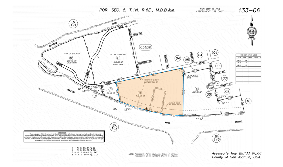 2894 W Monte Diablo Ave, Stockton, CA for sale - Plat Map - Image 1 of 1