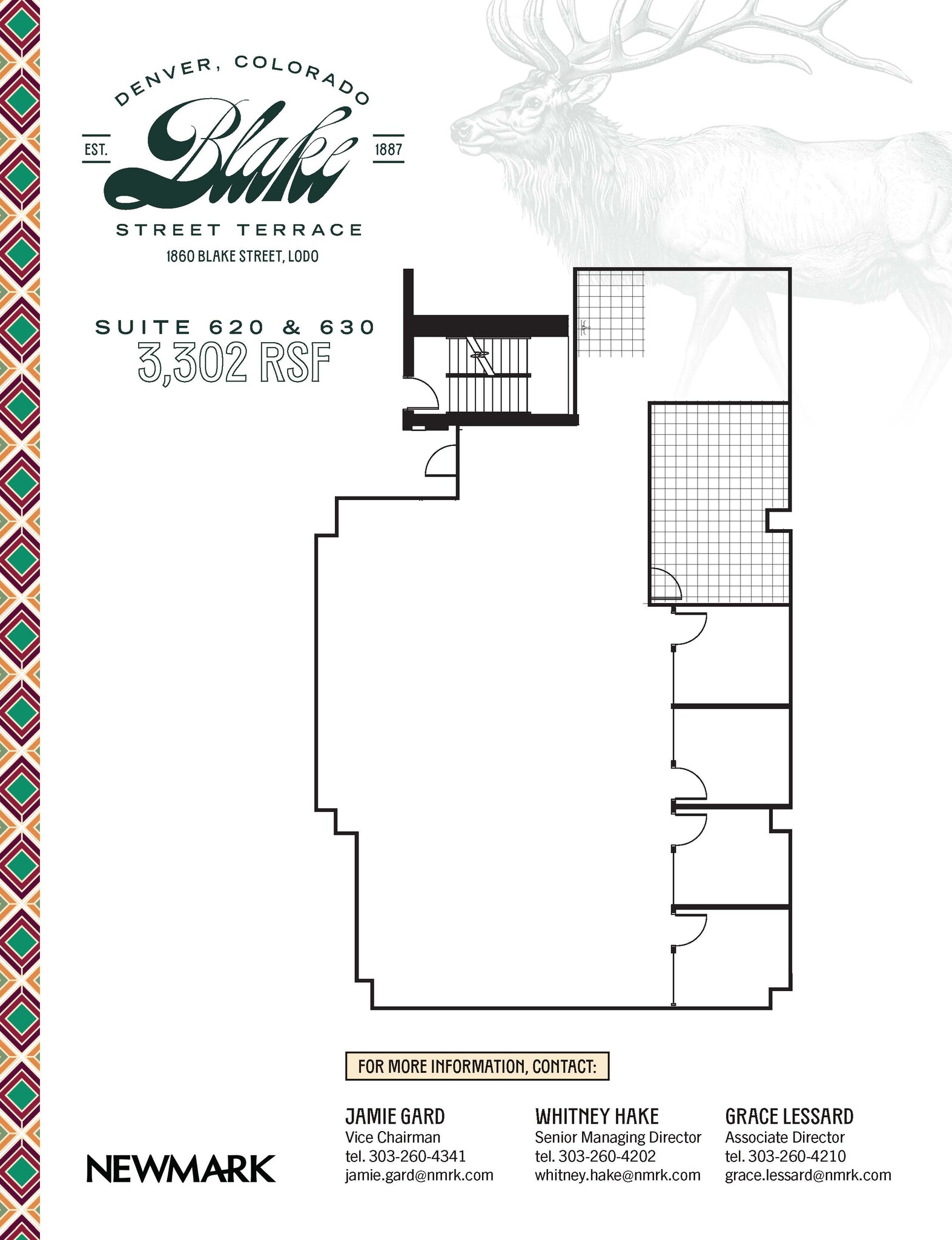 1860 Blake St, Denver, CO for rent Floor Plan- Image 1 of 1