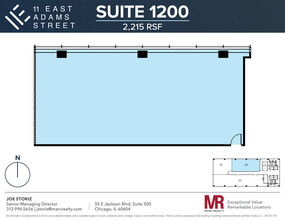 11 E Adams St, Chicago, IL for rent Floor Plan- Image 1 of 3