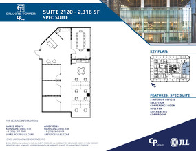 1099 18th St, Denver, CO for rent Floor Plan- Image 1 of 1