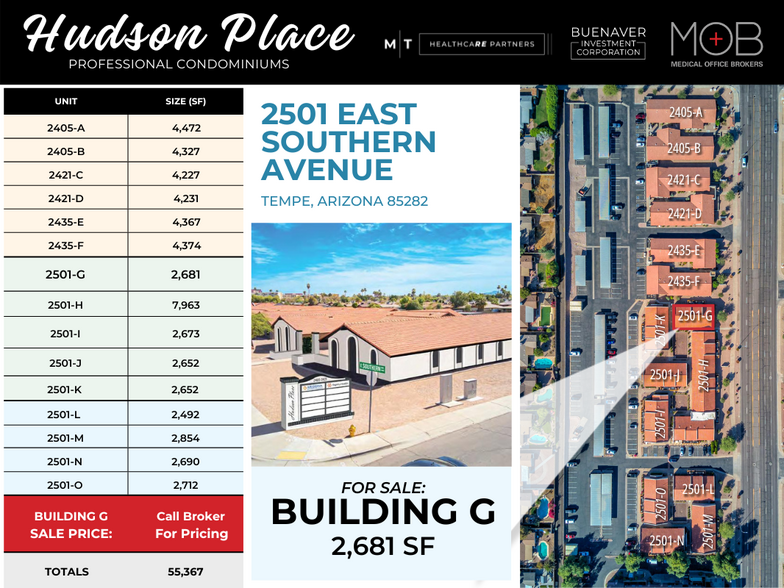 2501-G E Southern Ave, Tempe, AZ for sale - Site Plan - Image 1 of 5