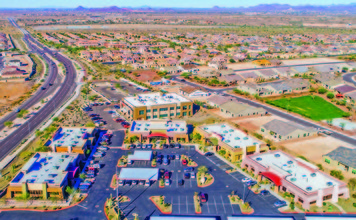 10180-10210 W Happy Valley Rd, Peoria, AZ - aerial  map view - Image1