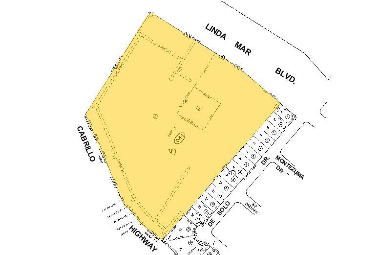 1215-1375 Linda Mar Shopping Ctr, Pacifica, CA for sale - Plat Map - Image 1 of 1