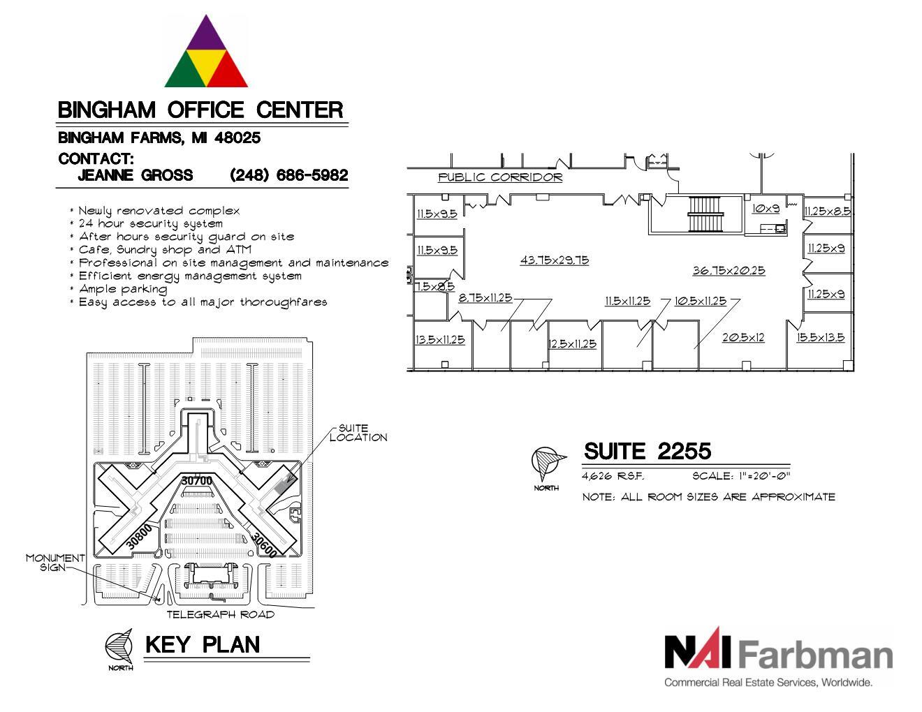 30600-30700 - 30800 Telegraph Rd, Bingham Farms, MI to rent Floor Plan- Image 1 of 1