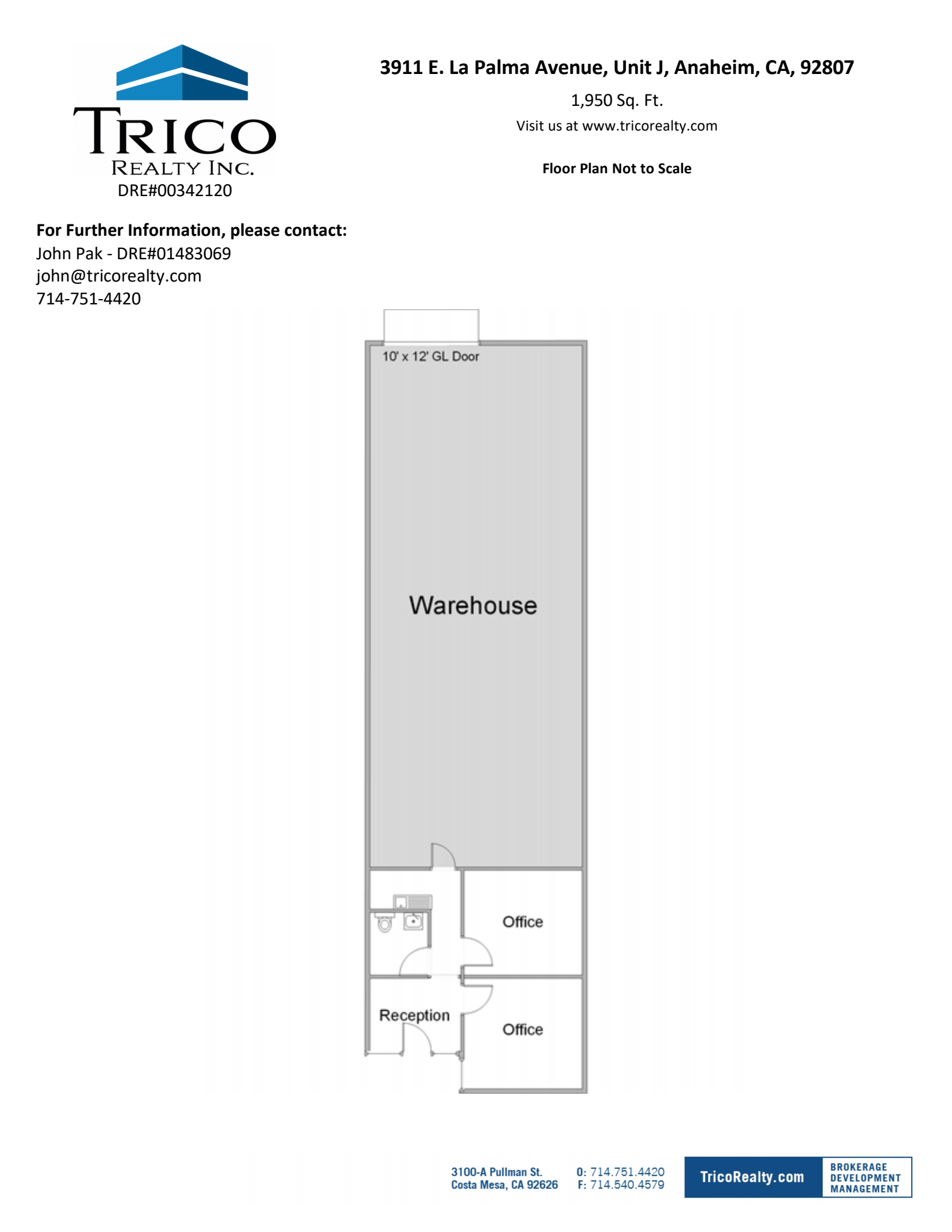 3911 E La Palma Ave, Anaheim, CA for rent Floor Plan- Image 1 of 1