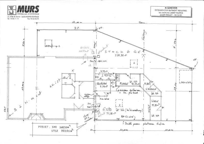 Office in Valence to rent - Floor Plan - Image 2 of 6