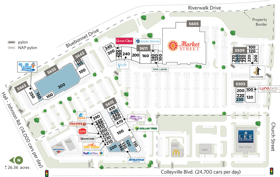 5605 Colleyville Blvd, Colleyville, TX for rent - Site Plan - Image 3 of 21