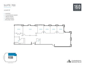 160 W Santa Clara St, San Jose, CA for rent Floor Plan- Image 1 of 1