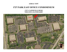 1737 S Naperville Rd, Wheaton, IL - AERIAL  map view