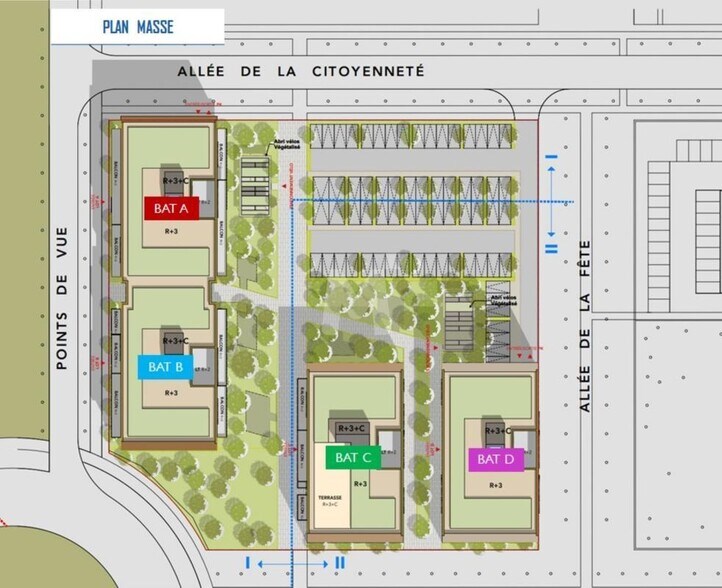 Office in Lieusaint to rent - Site Plan - Image 3 of 9