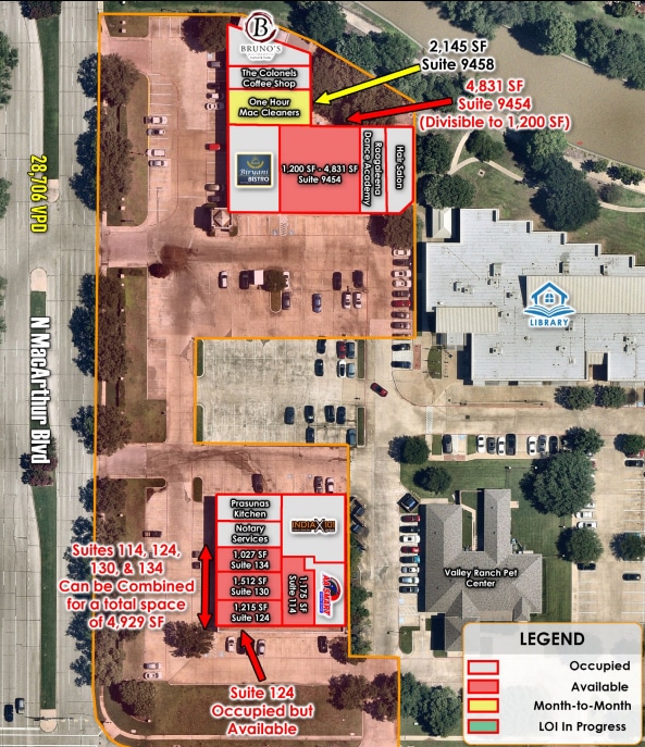 9400 N MacArthur Blvd, Irving, TX to rent Site Plan- Image 1 of 1