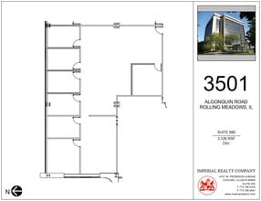 3501 Algonquin Rd, Rolling Meadows, IL to rent Floor Plan- Image 1 of 4