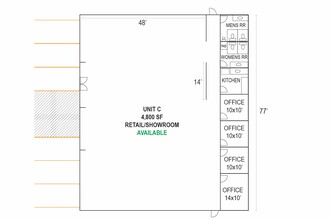 6003 N Shepherd Dr, Houston, TX for rent Floor Plan- Image 2 of 2