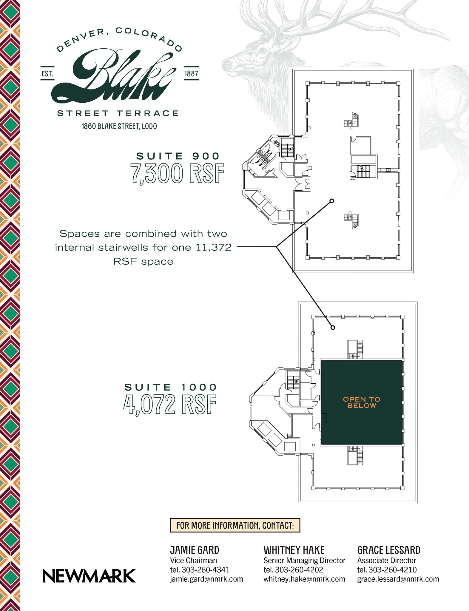 1860 Blake St, Denver, CO for rent Floor Plan- Image 1 of 3