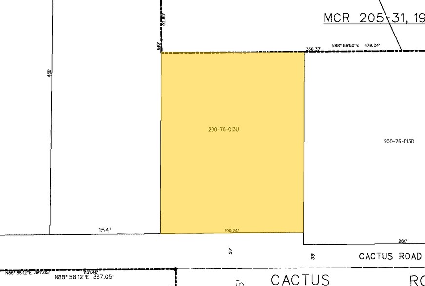 6660 W Cactus Rd, Glendale, AZ for rent - Plat Map - Image 2 of 2