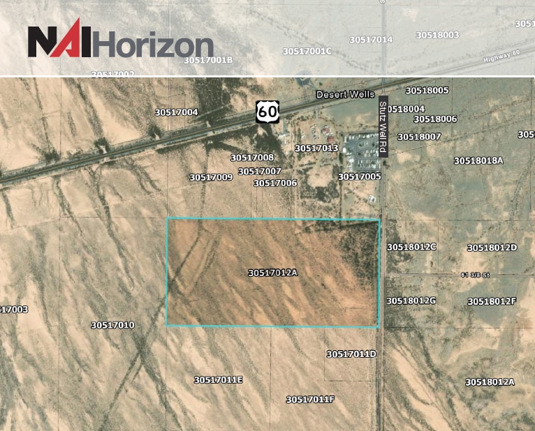US HWY 60 & McVay Rd, Salome, AZ to rent Aerial- Image 1 of 4
