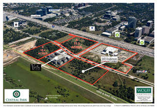 I-10 and Park Row, Houston, TX - aerial  map view