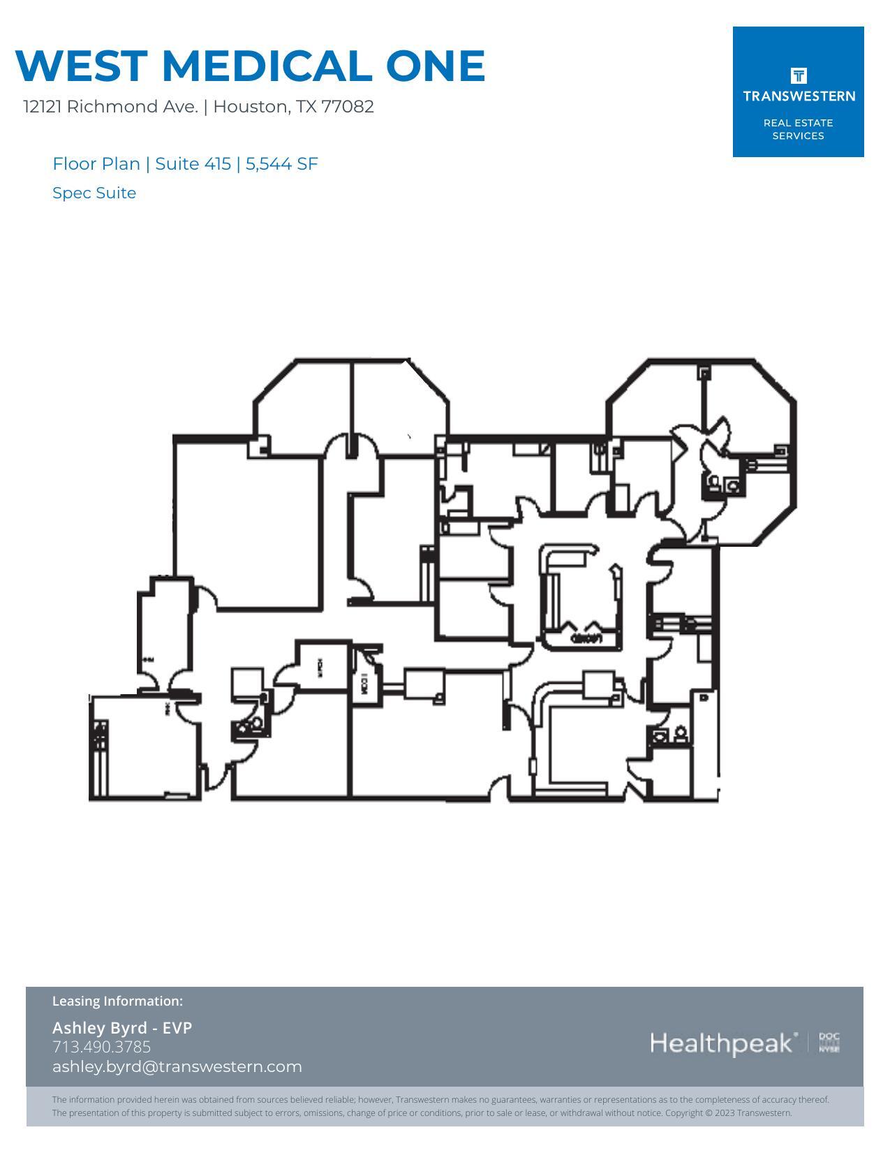 12121 Richmond Ave, Houston, TX to rent Floor Plan- Image 1 of 1