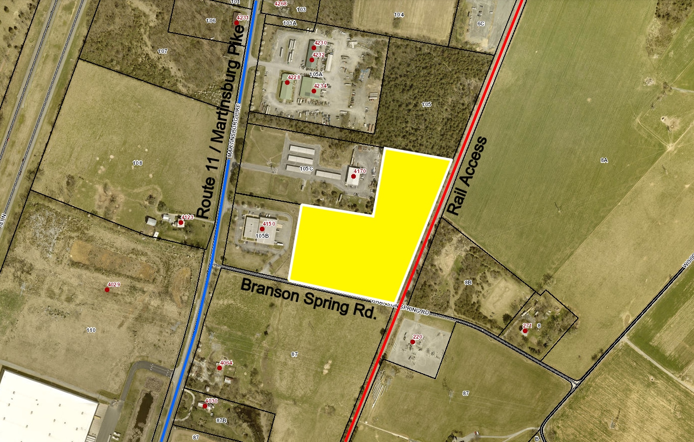 Branson Spring, Clear Brook, VA to rent Aerial- Image 1 of 2