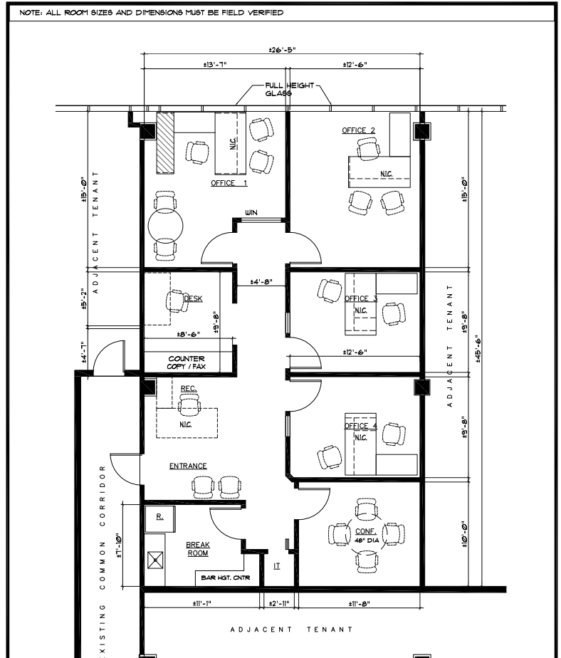 2000 Glades Rd, Boca Raton, FL to rent Floor Plan- Image 1 of 4