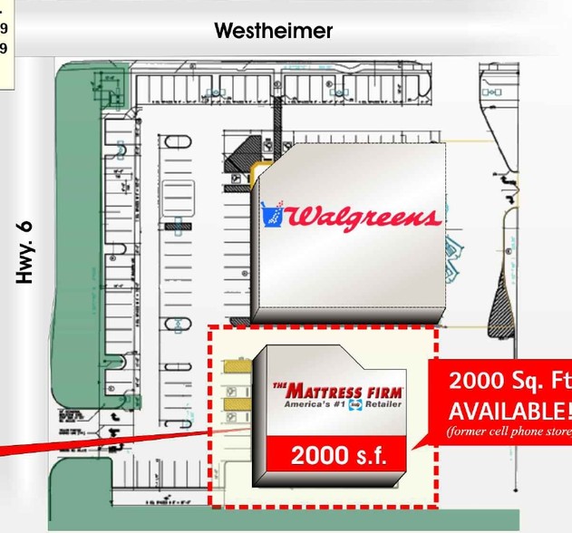 2505 Highway 6 S, Houston, TX for rent - Site Plan - Image 2 of 3