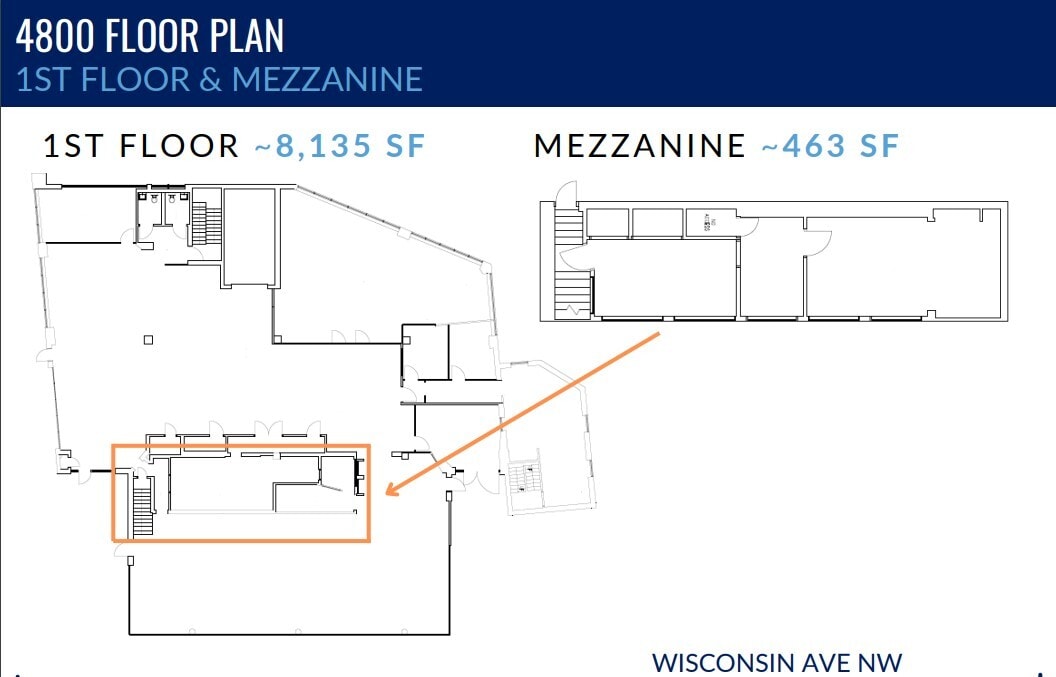 4800-4810 Wisconsin Ave NW, Washington, DC to rent Floor Plan- Image 1 of 2