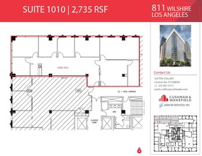 811 Wilshire Blvd, Los Angeles, CA for rent Floor Plan- Image 2 of 2