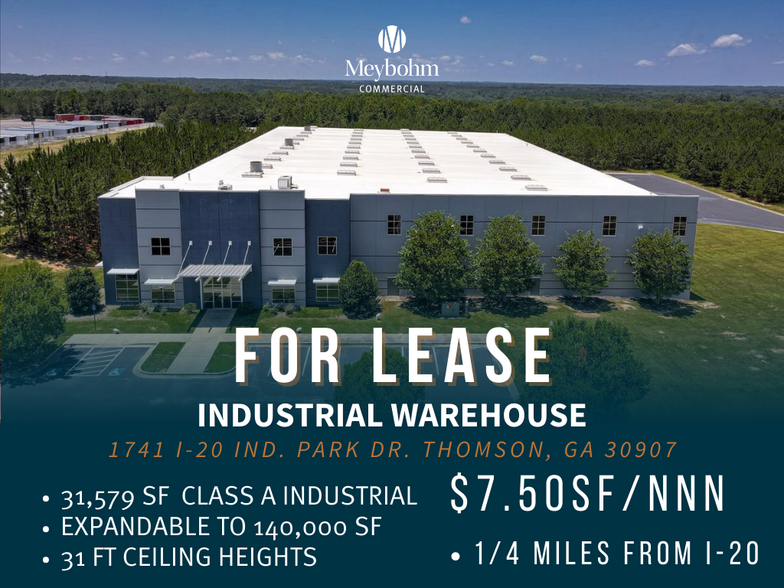 1741 I20 Industrial Park Dr, Thomson, GA for sale - Building Photo - Image 1 of 1