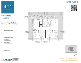 401 N Michigan Ave, Chicago, IL for rent Floor Plan- Image 2 of 4