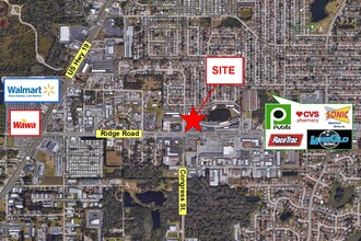 6219-6235 Ridge Rd, Port Richey, FL - aerial  map view