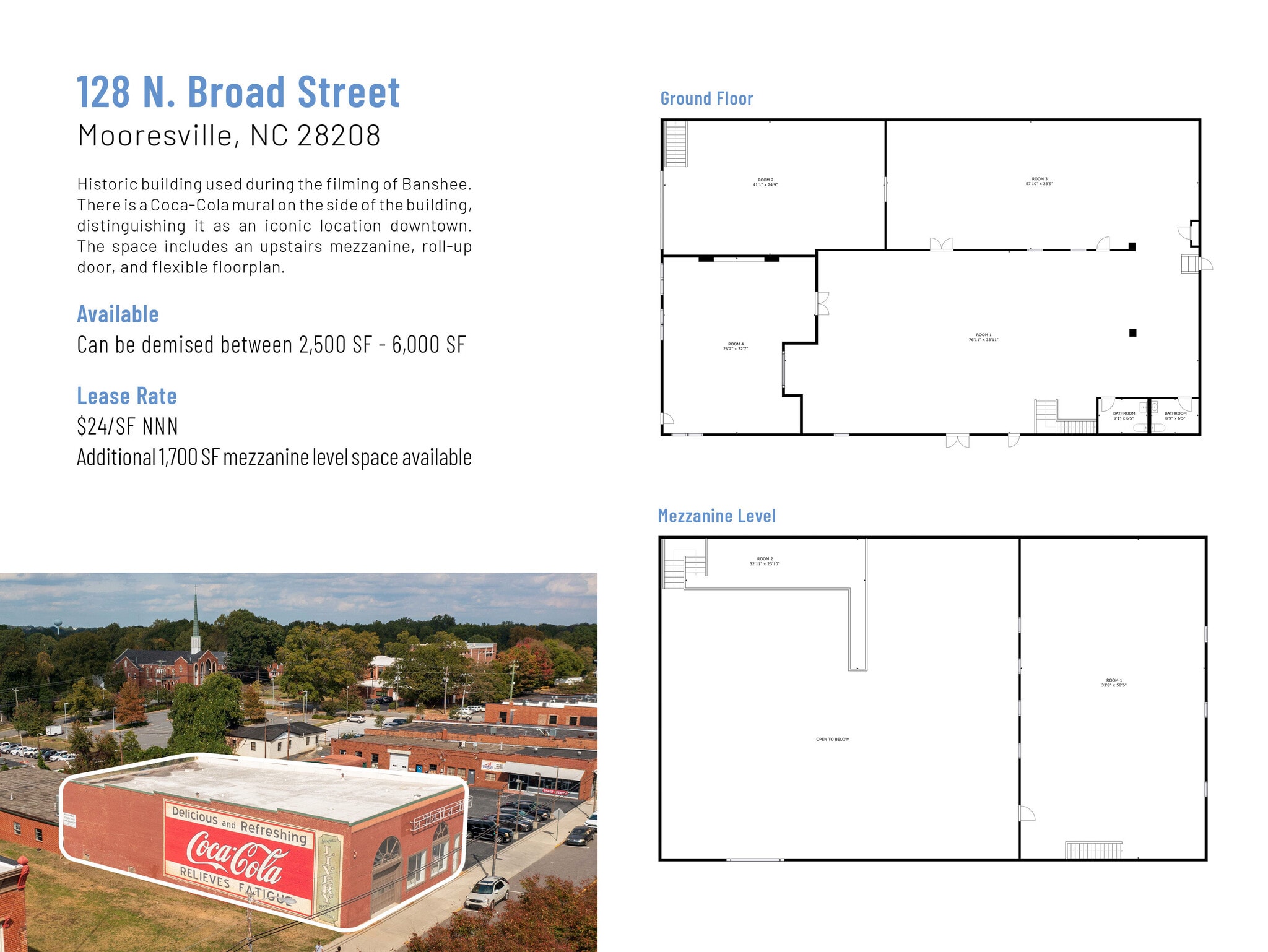 128-162 N Broad St, Mooresville, NC to rent Floor Plan- Image 1 of 3
