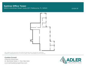 6905 N Wickham Rd, Melbourne, FL for rent Floor Plan- Image 1 of 1